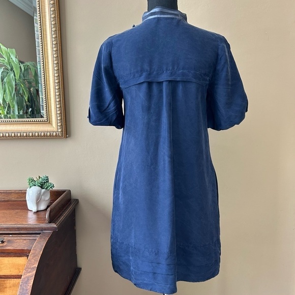 Marc Jacobs Blair Waldorf Leighton Meester Silk Ruffle Bib Short Sleeve Dress XS - Picture 5 of 11